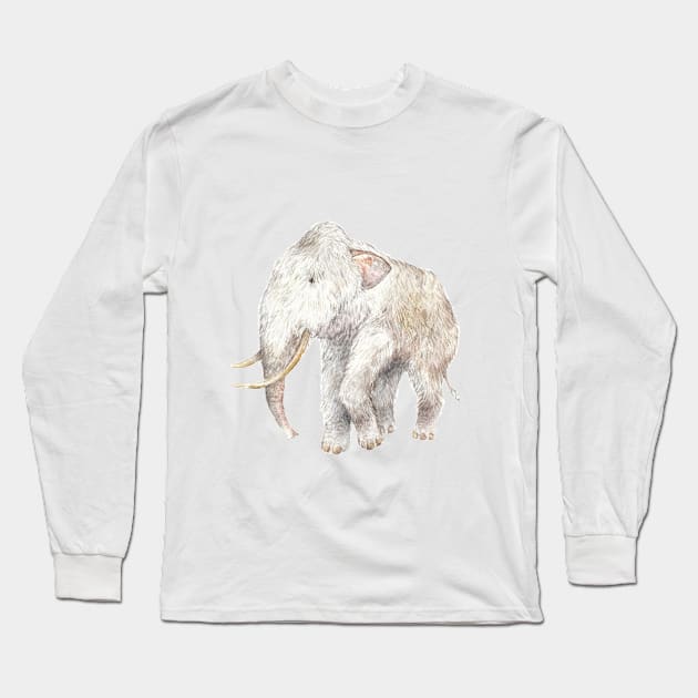 Woolly Mammoth Long Sleeve T-Shirt by wanderinglaur